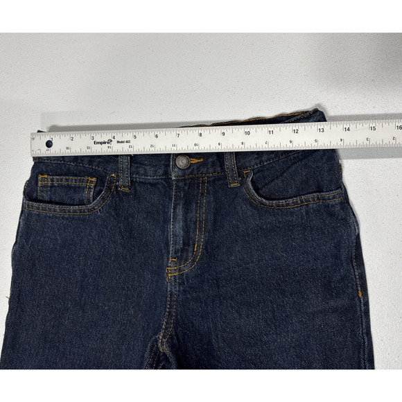 Cat & Jack Boys Relaxed Straight Blue Denim Jeans Size 14 Adjustable Waist - Picture 5 of 10